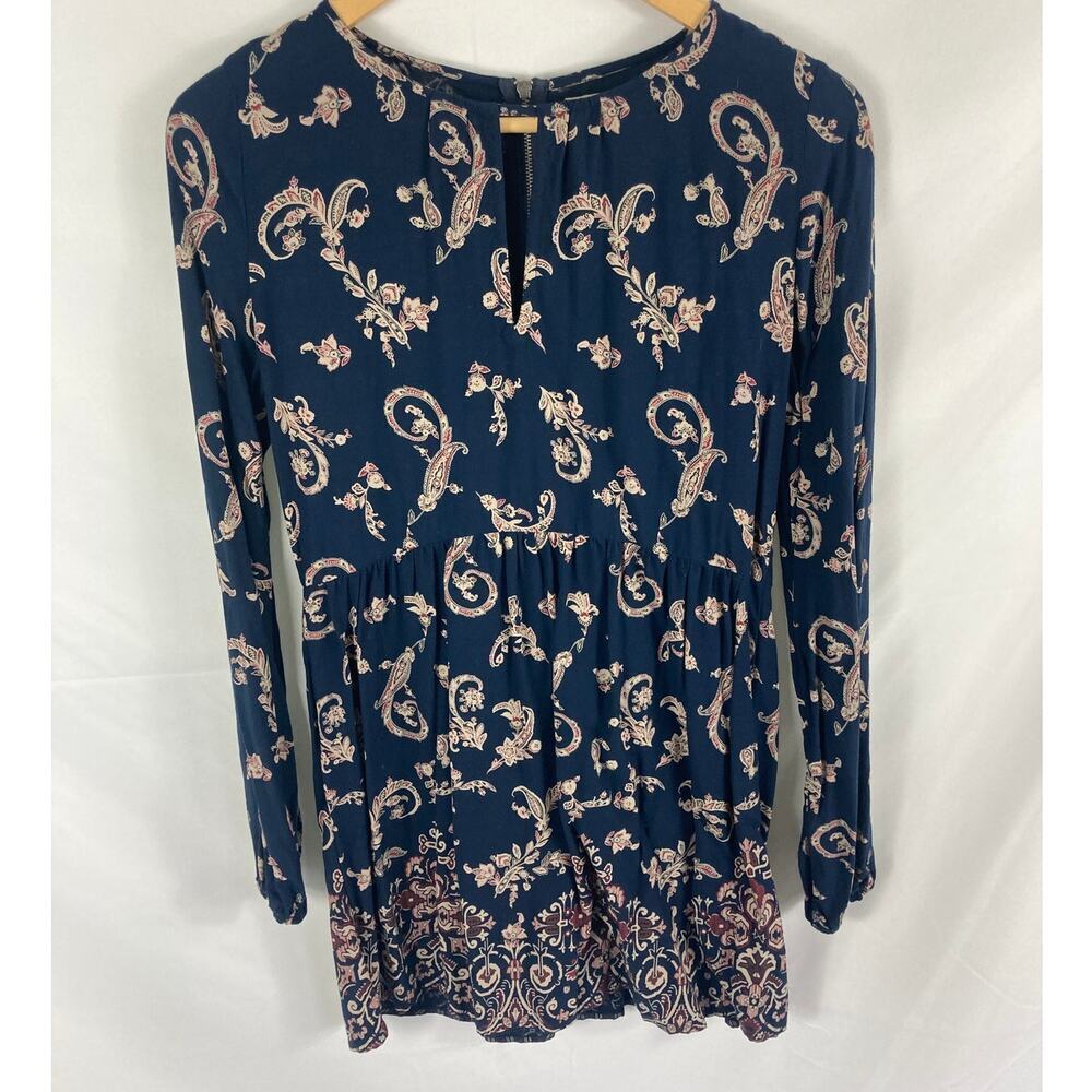 Abercrombie & Fitch Paisley Print Long Sleeve Dress Size XS